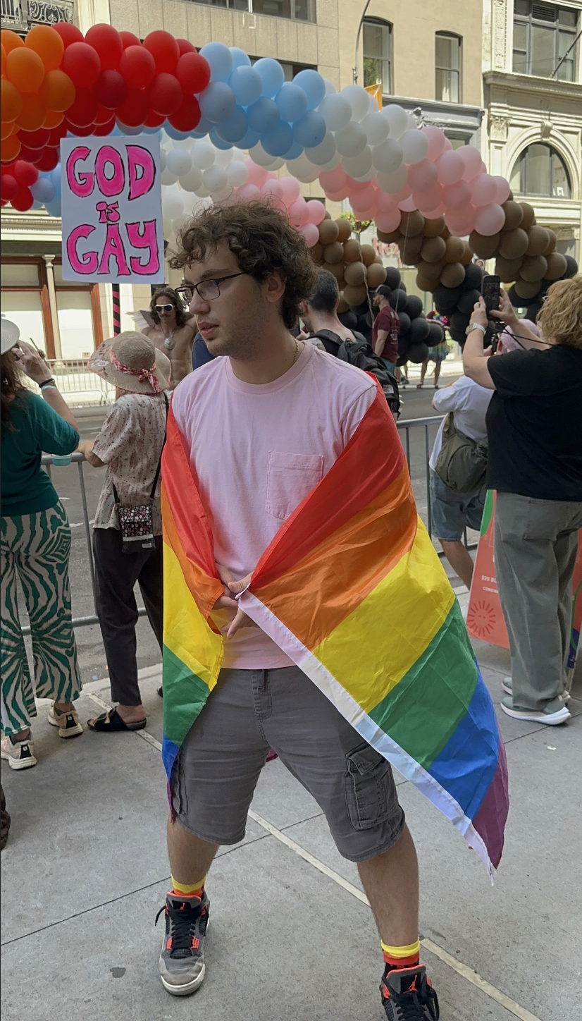 Wrapped in Rainbow Flag